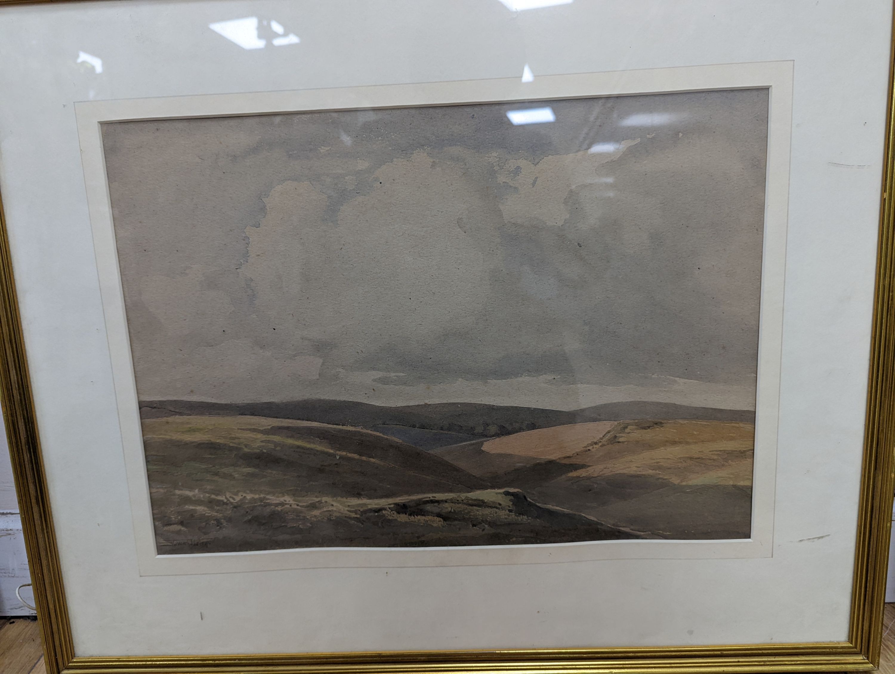 Walter Robert Stewart Acton (1879-1960), four Downland watercolours including Lewes Chalk Pit and Newhaven, largest 40 x 44cm